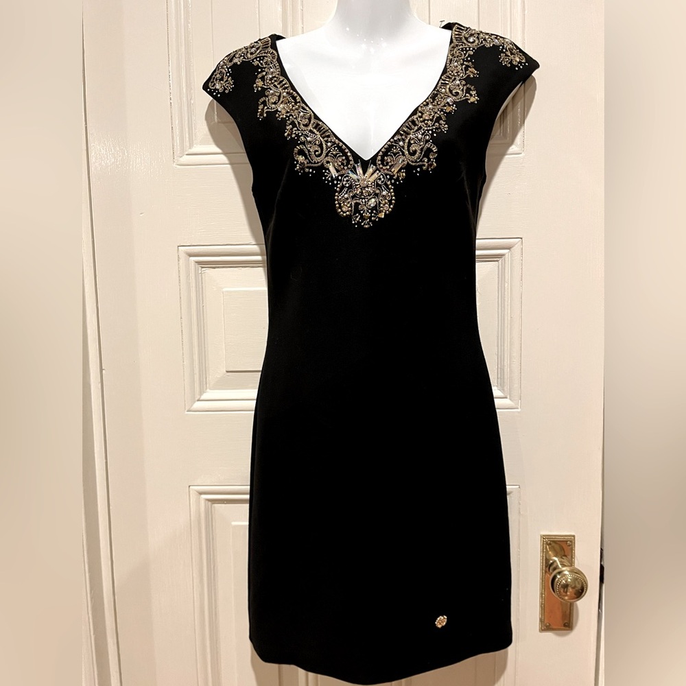 NWT Bling crystal covered Roberto Cavalli size 40 Black Cocktail dress HOLIDAYS!